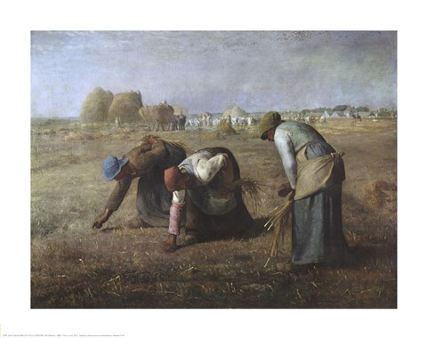 Framed Gleaners 1857 Print