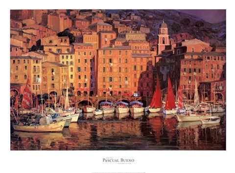 Framed Ruby Sails Print