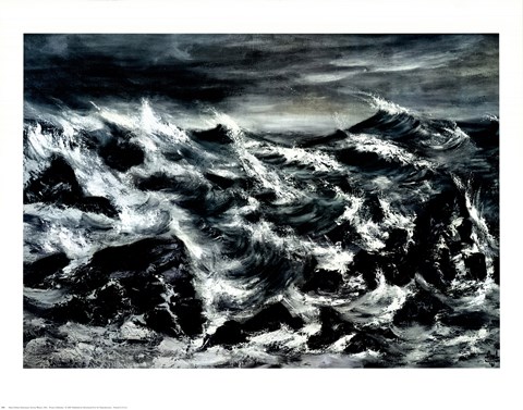 Framed Stormy Waters Print