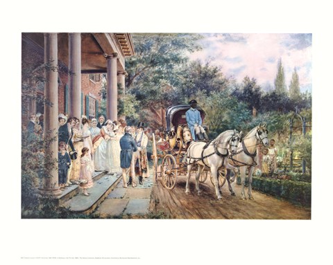 Framed Wedding in the 1830'S Print