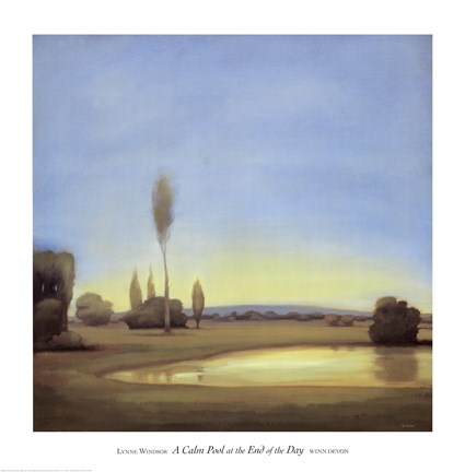 Framed Calm Pool Print