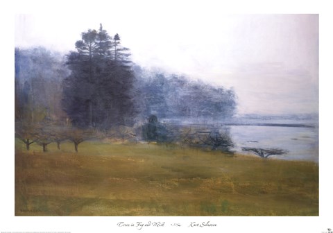 Framed Trees In Fog and Mist Print