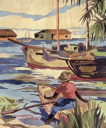 Framed Isle II Print