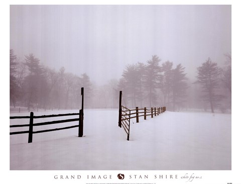 Framed White Fog #2 Print