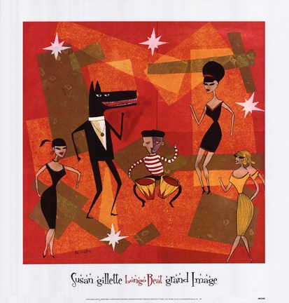 Framed Bongo Beat Print