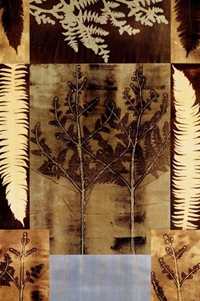 Framed Sepia Fern II Print