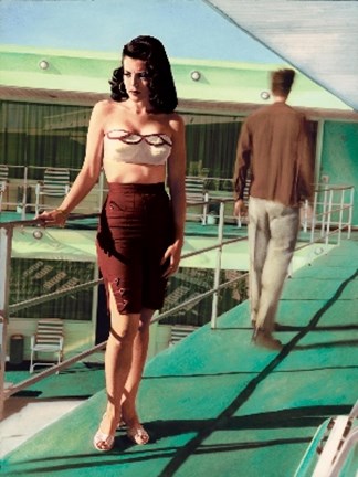 Framed Caribbean Motel Print