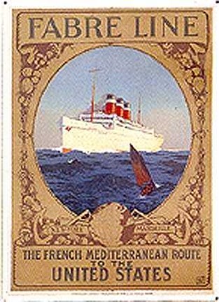 Framed Fabre Line (Card) Print