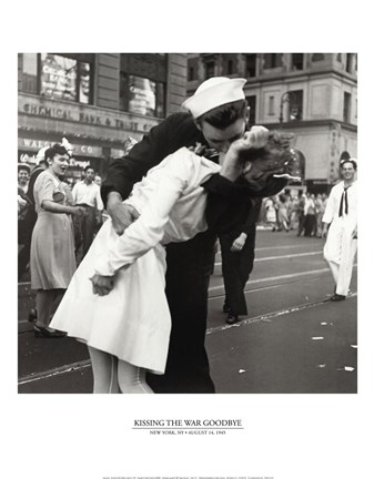 Framed Kissing The War Goodbye Print
