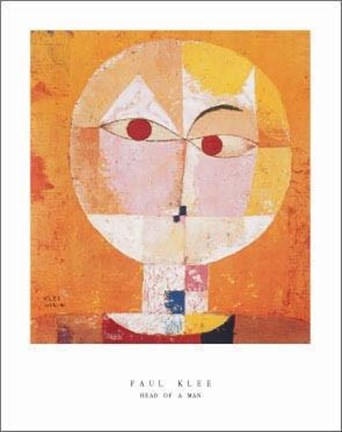 Framed Head Of A Man Print