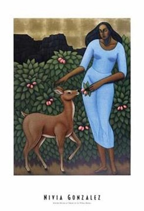 Framed Ofrenda Rosada Al Venado De Las Piedras Print