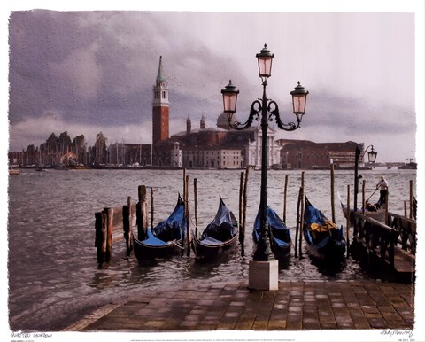 Framed Quattro Gondoli Print