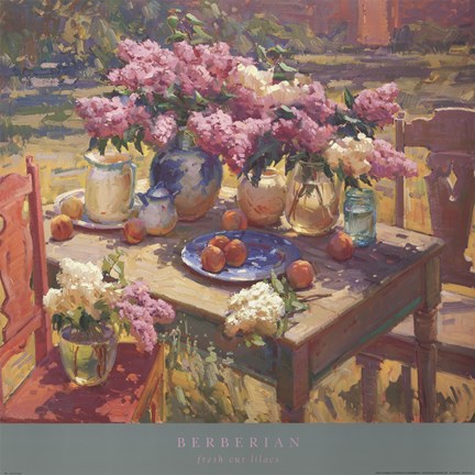 Framed Fresh Cut Lilacs Print