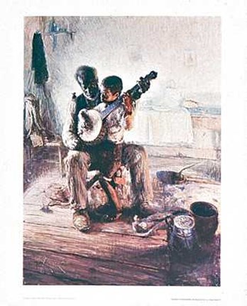 Framed Banjo Lesson Print