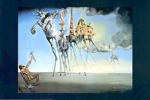 Framed Temptation Of St. Anthony Print