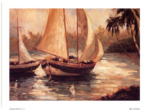 Framed Journey's End II Print