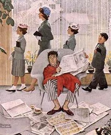 Framed Sunday Morning Print