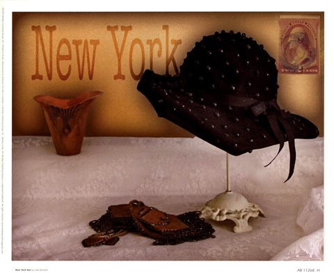 Framed New York Hat Print