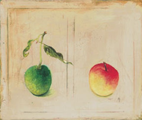 Framed Avocado And Apple Print