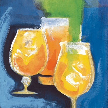 Framed Frosty Orange Cocktails Print