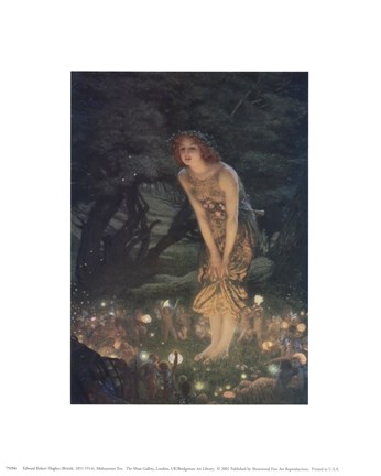 Framed Midsummer Eve, c.1908 Print