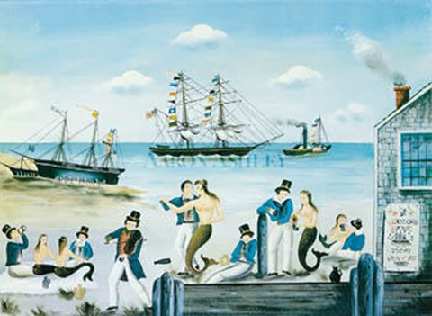 Framed Sailor's Picnic Print