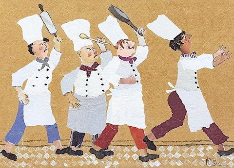 Framed Chefs-In-Arms Print