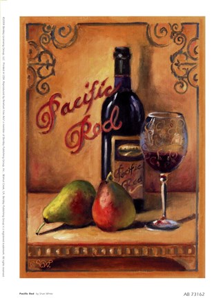 Framed Pacific Red Print