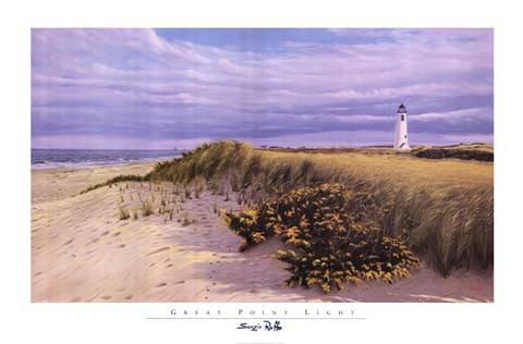 Framed Great Point Light Print