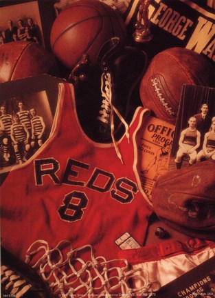 Framed Basketball Print