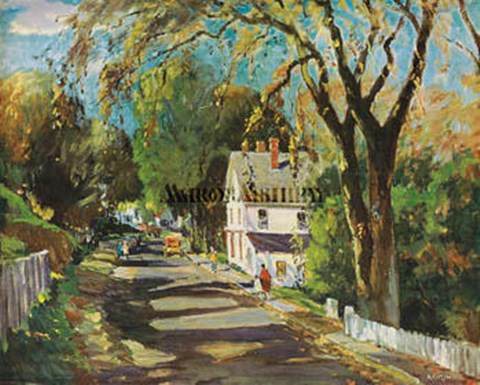 Framed Shady Village Print