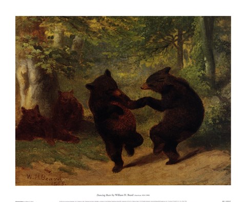 Framed Dancing Bears Print