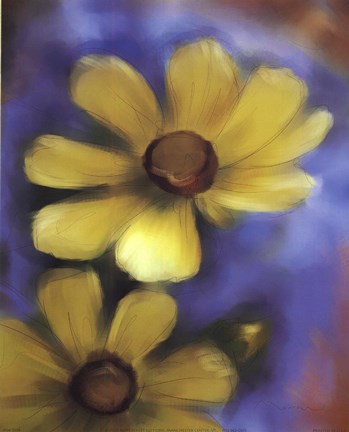 Framed Yellow Daisies Print