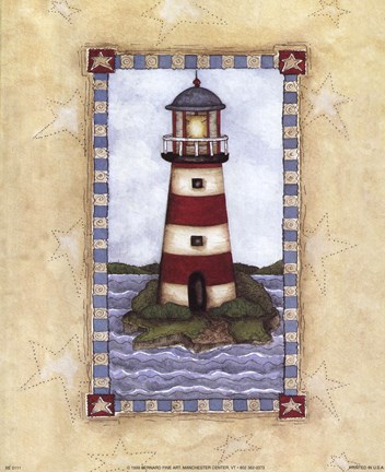 Framed Lighthouses I Print