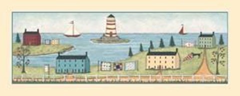 Framed Lighthouses (Horizontal) Print