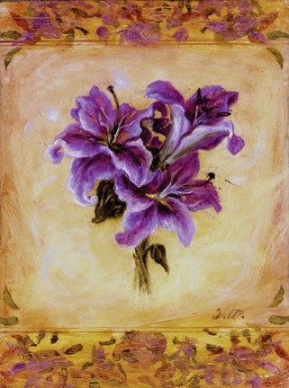 Framed Lily Violeta Print