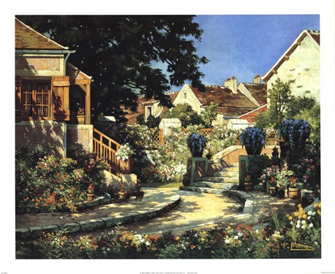 Framed Sunlit Garden Print