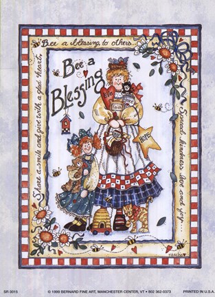 Framed Bee a Blessing Print