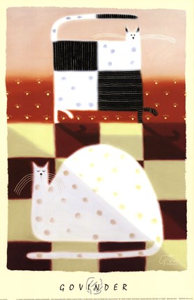 Framed Two Cats Print