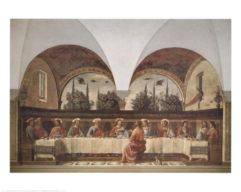 Framed Last Supper Print
