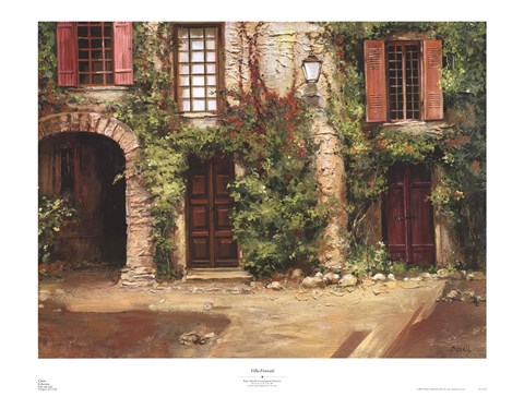 Framed Villa Frascati Print