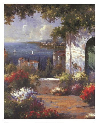 Framed View Through The Arch Print