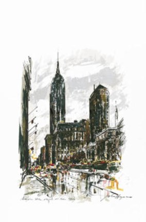 Framed Empire State Building Print