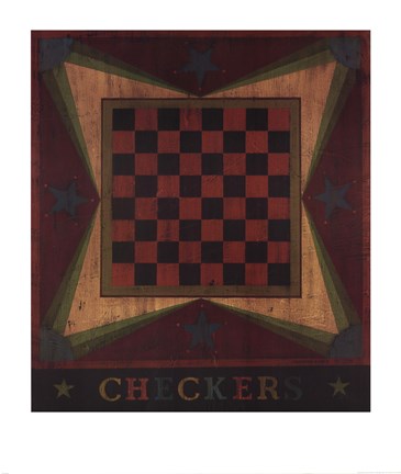Framed Checkers Print