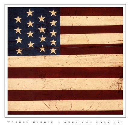 Framed Colonial Flag Print