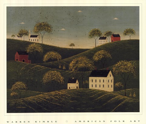 Framed Rolling Hills Print