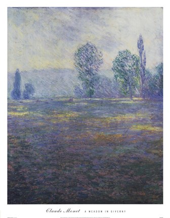 Framed Meadow in Giverny Print
