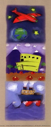 Framed Transportation Panel Print