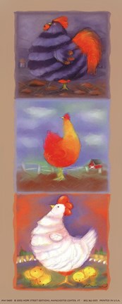 Framed Chicken Panel Print