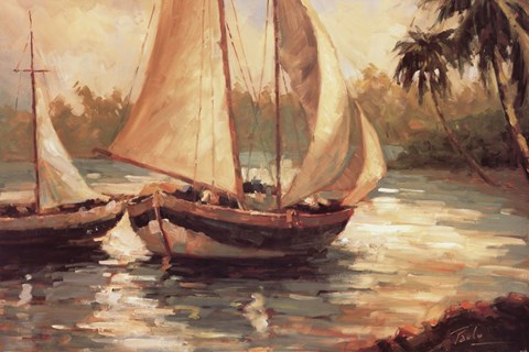 Framed Journey's End II Print